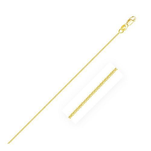 10k Yellow Gold Gourmette Chain 1.0mm, size 16''