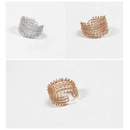 Bellezza Micro Pave Cocktail Ring