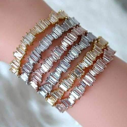 Bonjour Bracelet La French Natural Baguette Setting