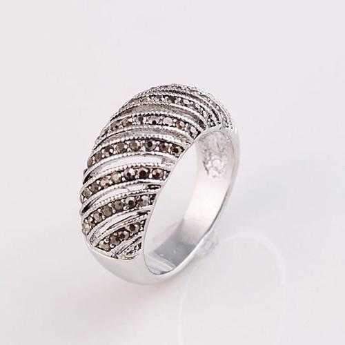 Markeza Ring In Semi Precious Marcasite Pave Crystals