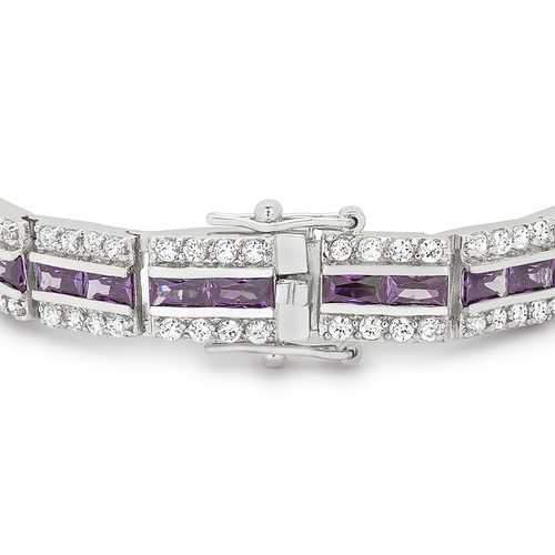 Balboa Purple Cubic Zirconia Bracelet