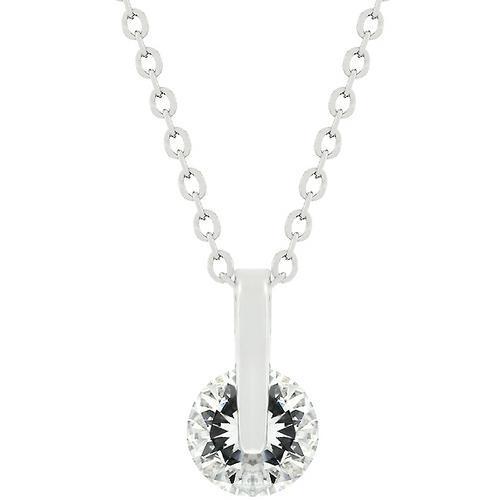 Classic Solitaire Cubic Zirconia Pendant