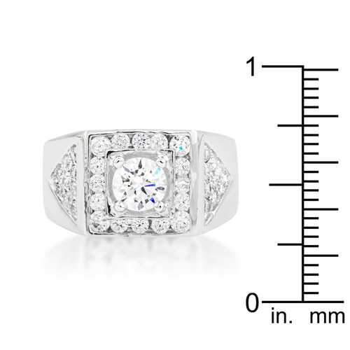 Brilliant Men's Cubic Zirconia Ring